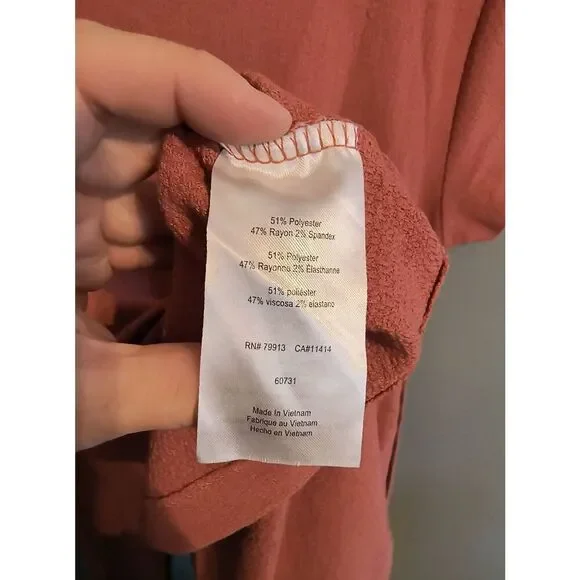 A Pea in the Pod Women's XS Maternity Pink Tie Waist Short Sleeve Top Shirt - Picture 4 of 5